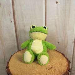 11 inch stuffed green frog