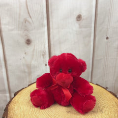 6" Strawberry Red Colorama Bear