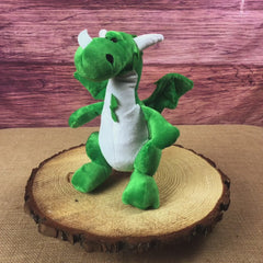 10" Green Plush Dragon