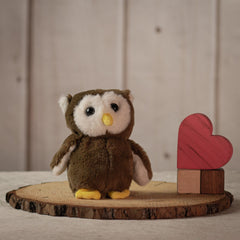 Soft 7" owl with big eyes