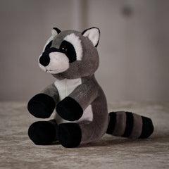 5 in stuffed raccoon