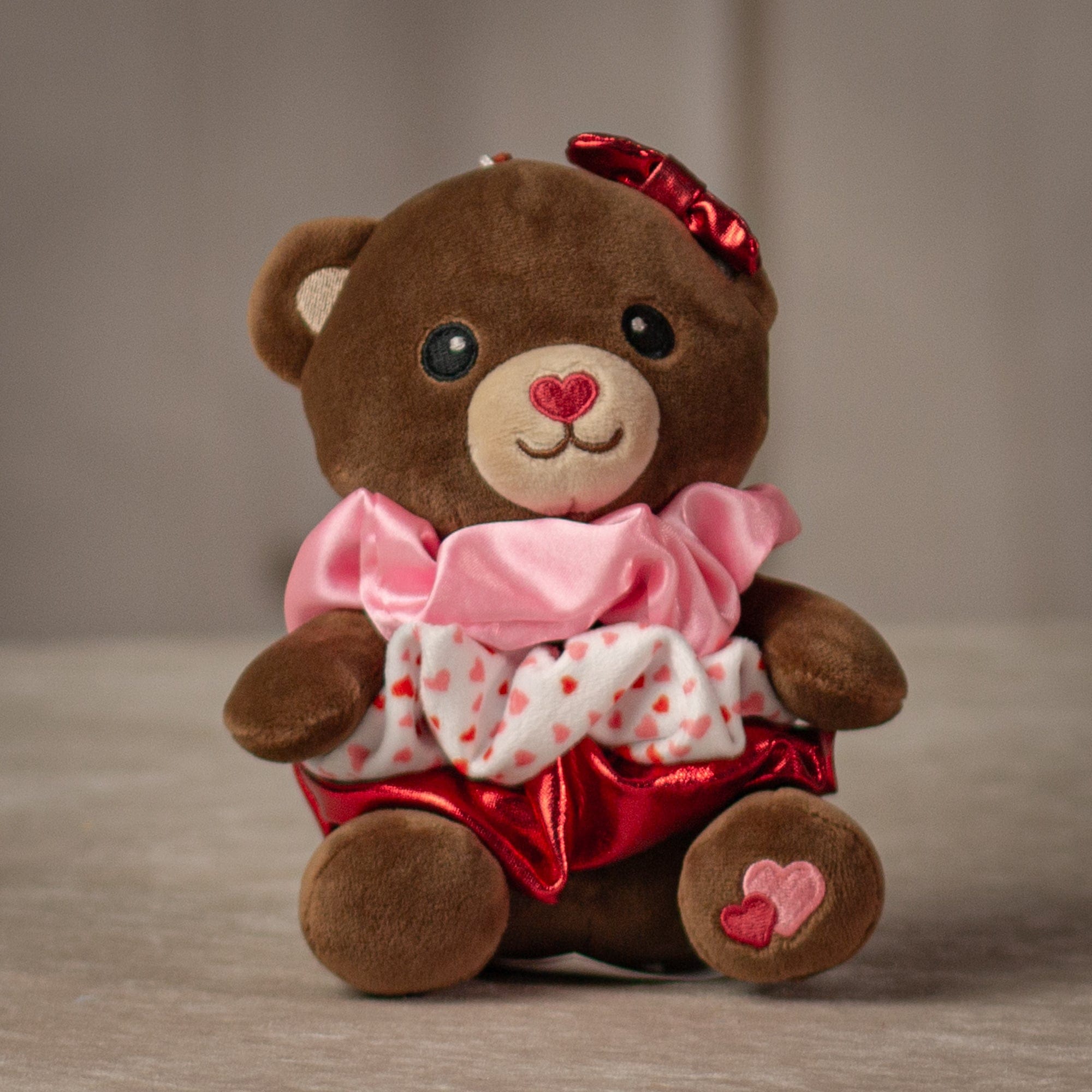 9" Valentine Scrunchie Bear