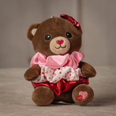 9" Valentine Scrunchie Bear