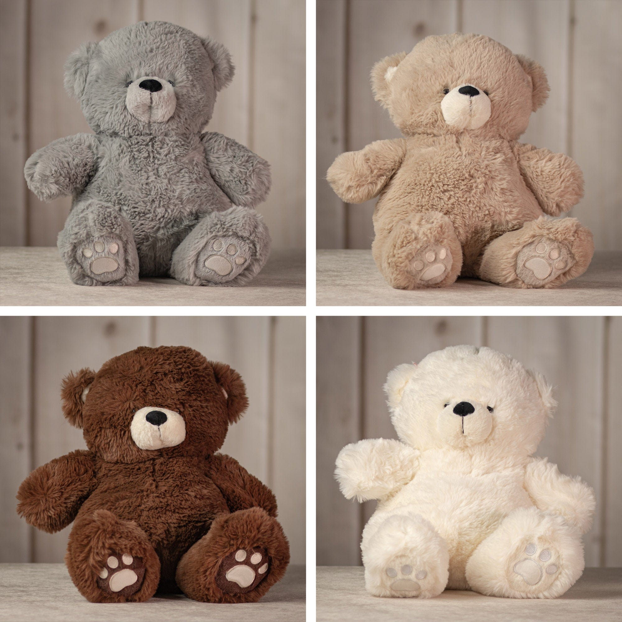 18" Big Fluffy Bear Quartet