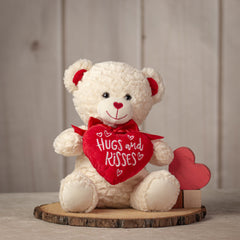 12" Hugs & Kisses Teddy Bear