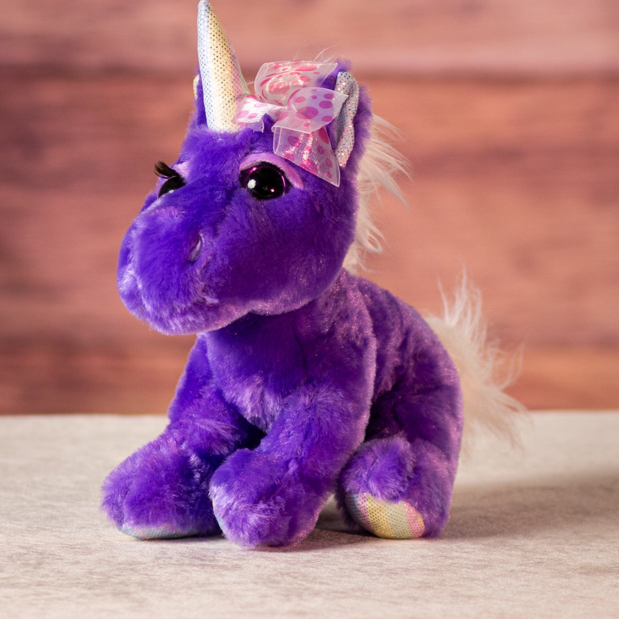 Purple unicorn plush online