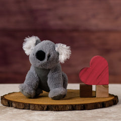 6.5 in stuffed grey koala 