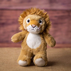 A lion that is 11 inches tall while standing