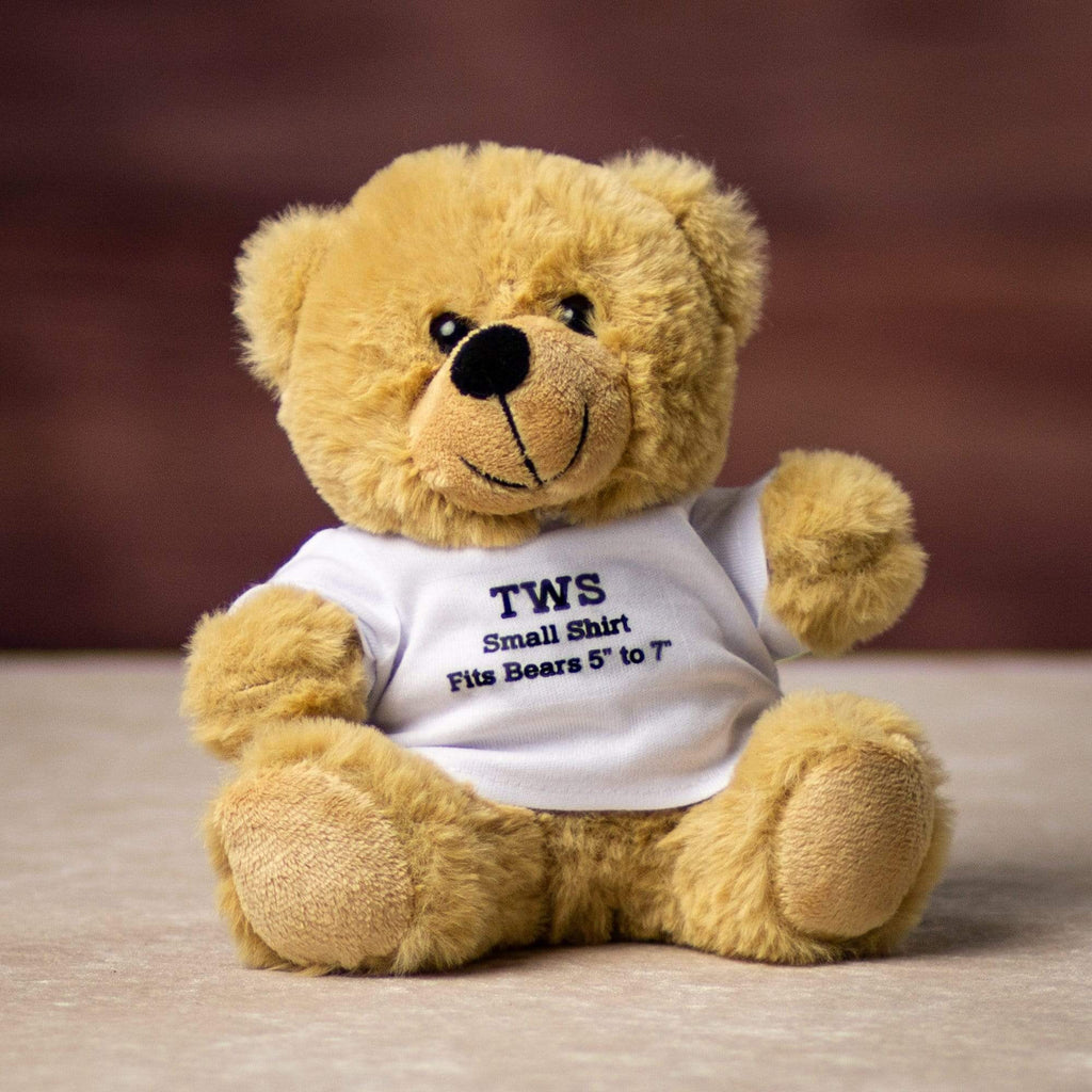 Custom-Printed T-Shirt for Any 6" to 14" Teddy Bear | Plush a Rush