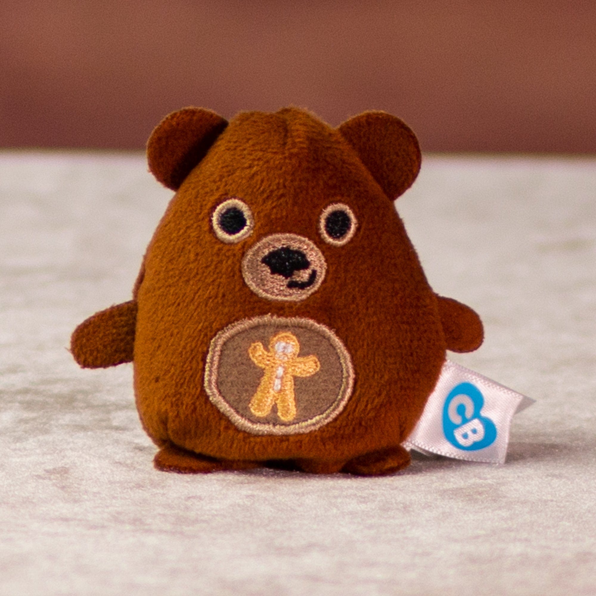 2.5 in stuffed brown colorama cutie bean bear