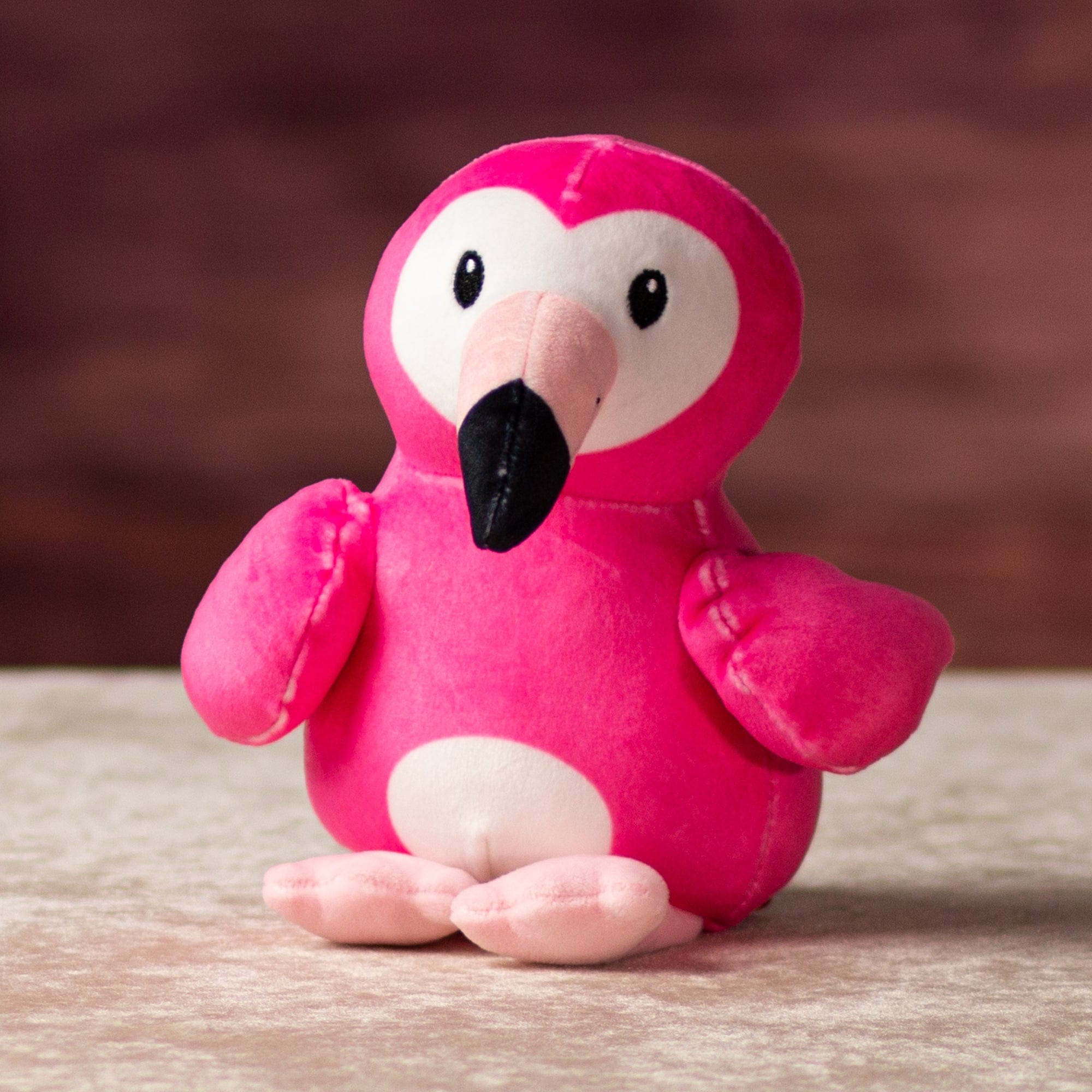 6 in stuffed pink flamingo 