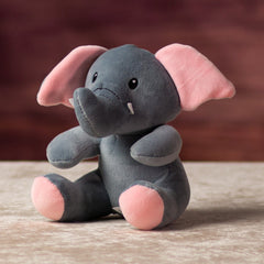 6 in stuffed grey elephant