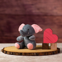 6 in stuffed grey elephant