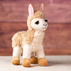 10 in stuffed llama with eyelashes