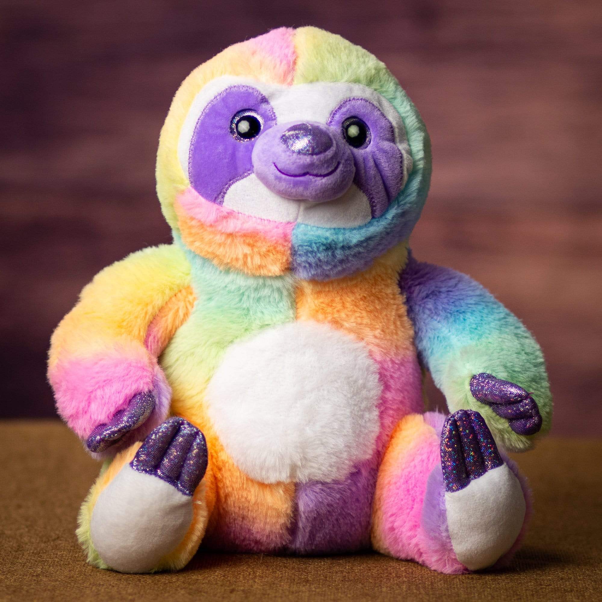 Rainbow stuffed sloth online