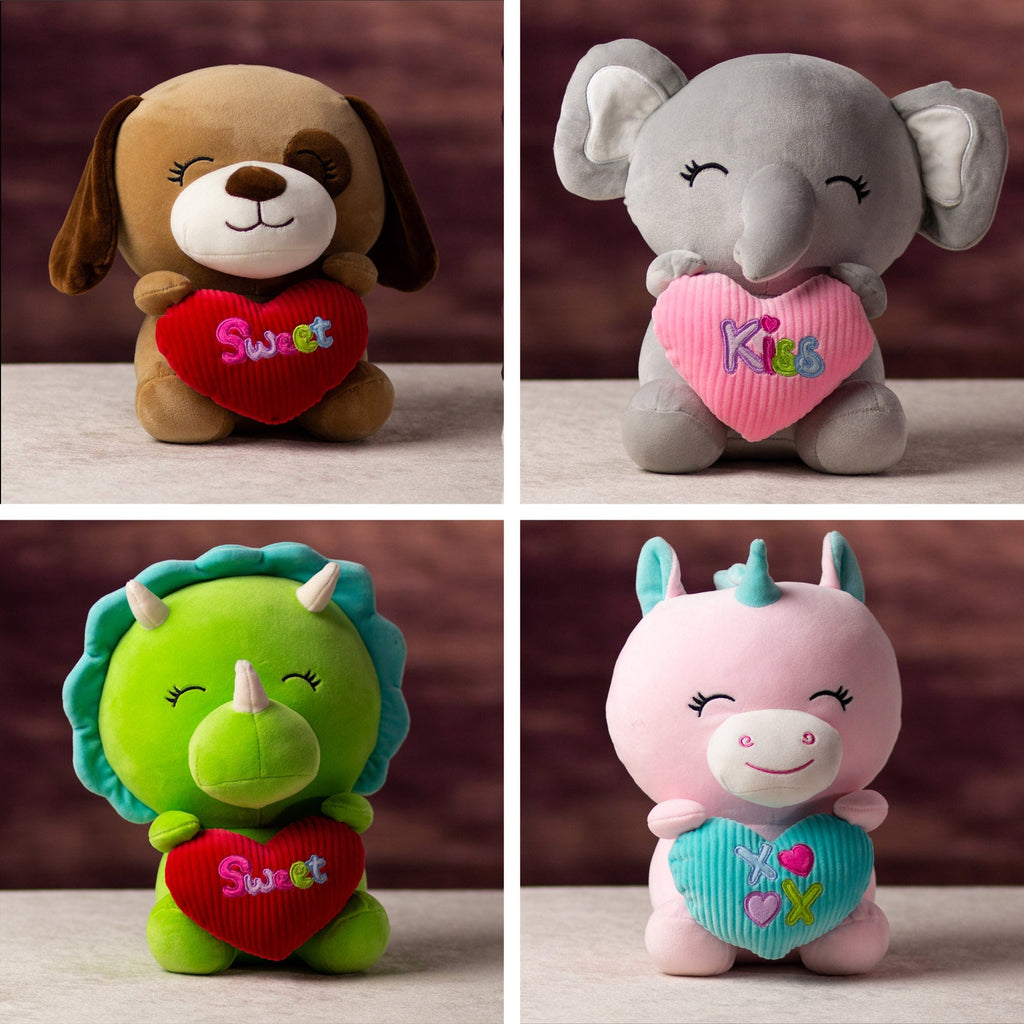 Wholesale Teddy Bears - Squishy Valentine Animals