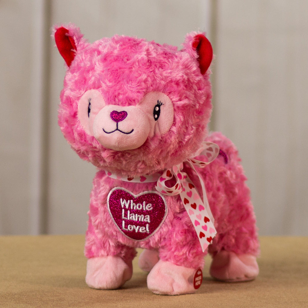 valentines llama plush