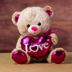 12" Two-Tone Valentine Bear Pair