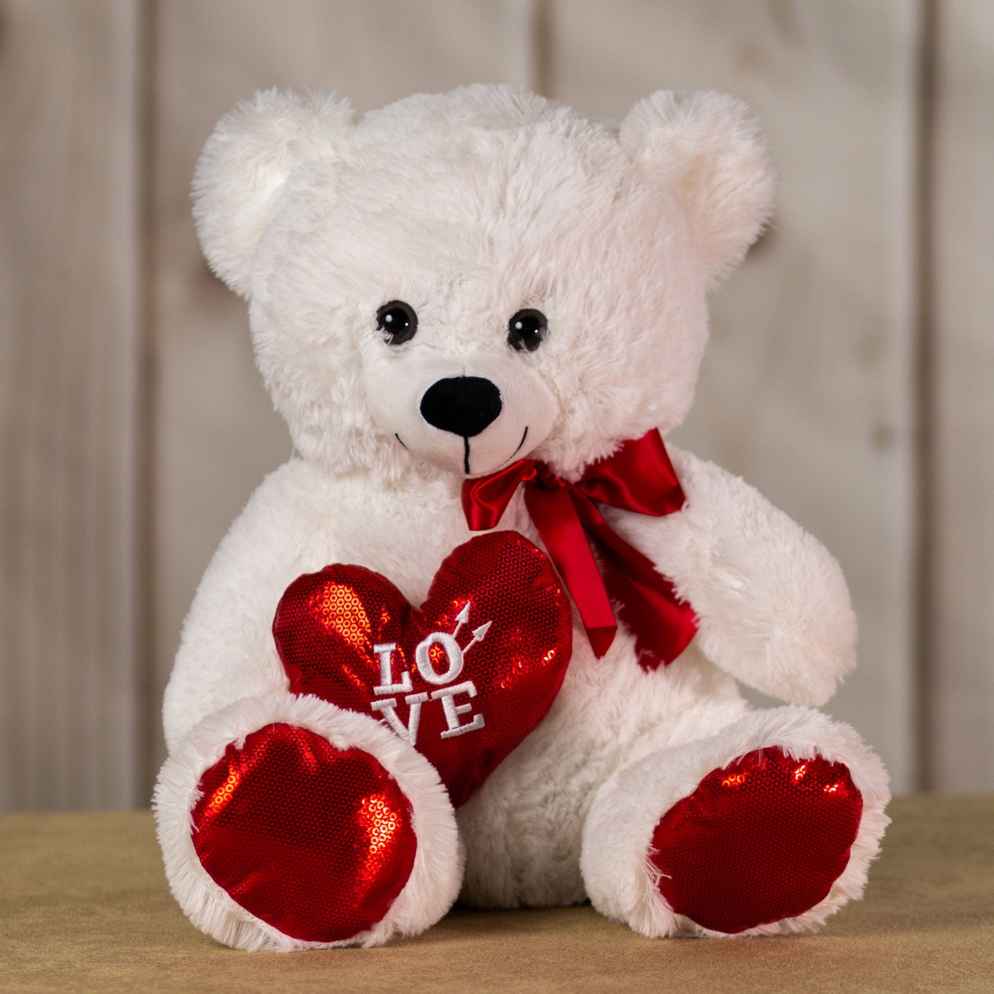 20" Cupid Heart Bear Duo