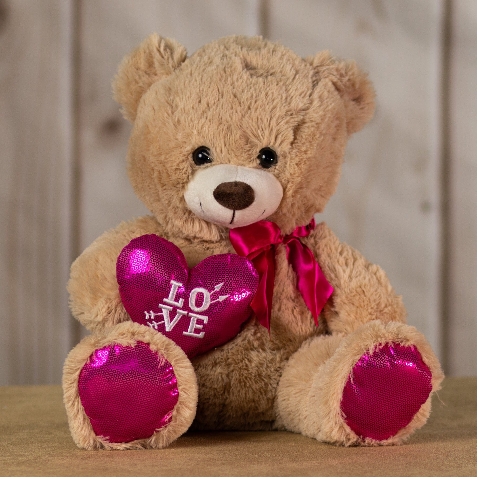 20" Cupid Heart Bear Duo